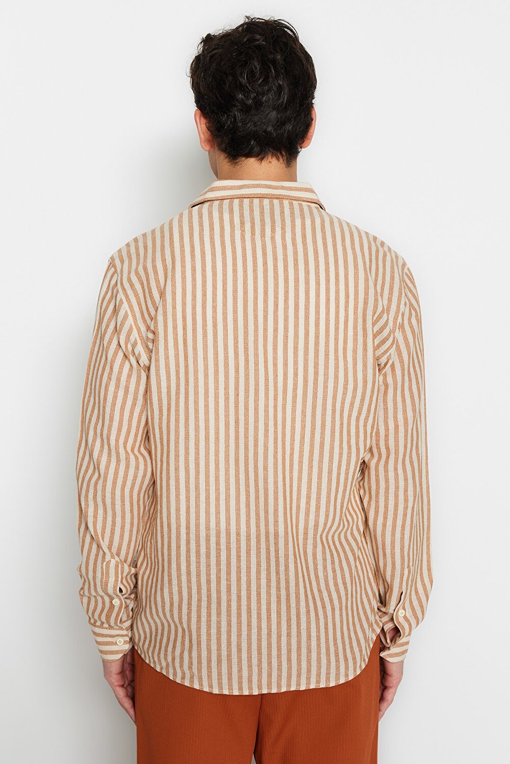 Beige - Regular Fit striped shirt