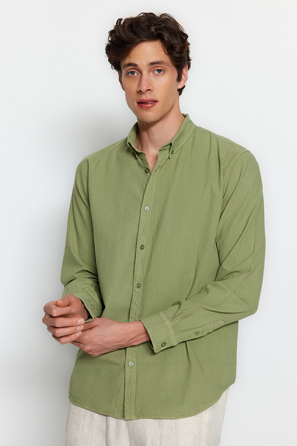 Khaki - Regular Fit shirt