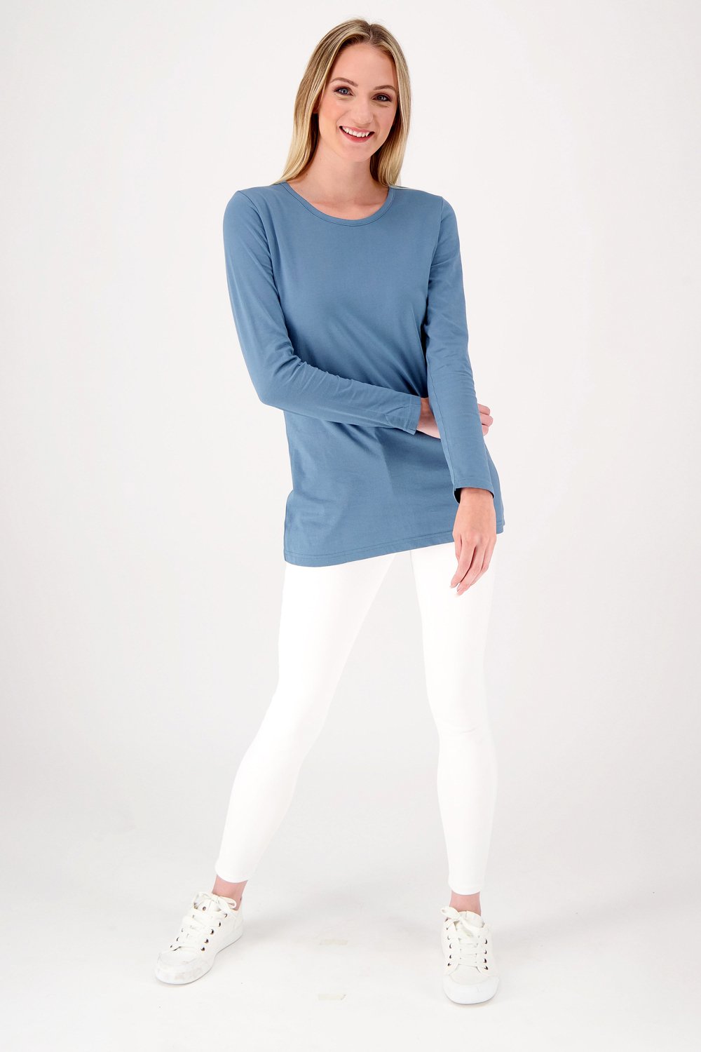 The Slim Fit Organic Cotton Long Sleeve Tee
