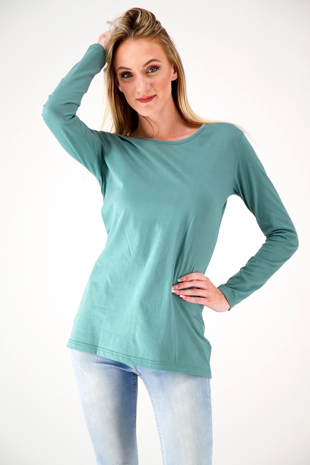 The Slim Fit Organic Cotton Long Sleeve Tee