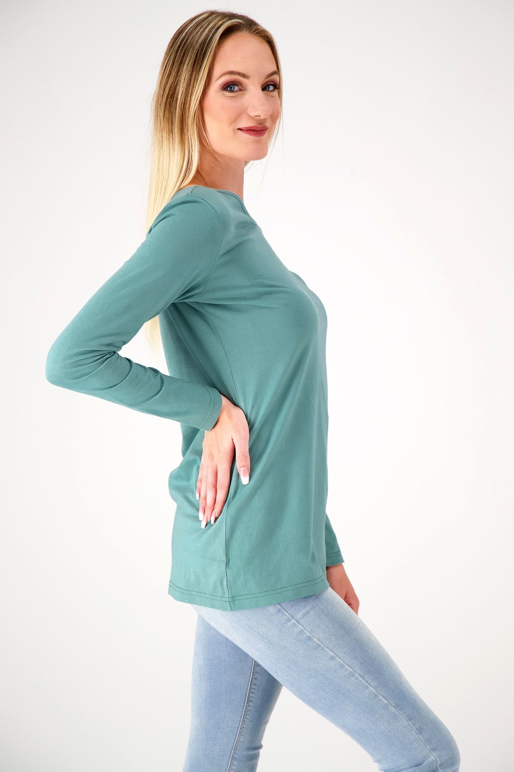The Slim Fit Organic Cotton Long Sleeve Tee