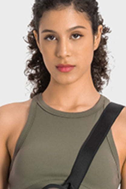 Millennia Racerback Cropped Sports Tank