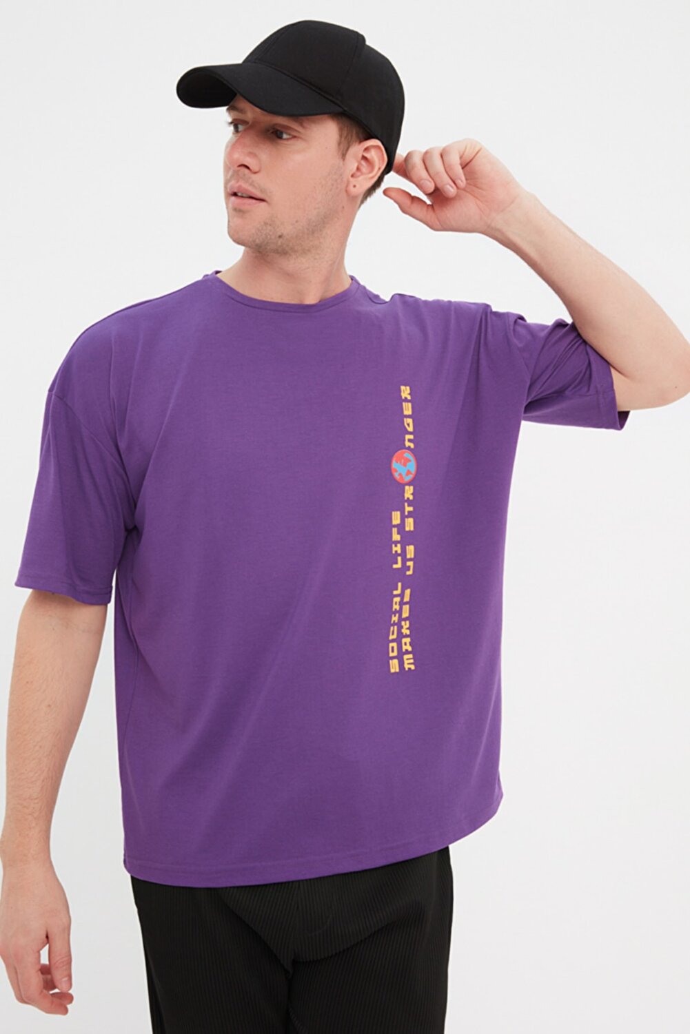 T-Shirt - purple - Oversized