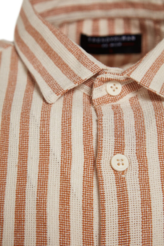 Beige - Regular Fit striped shirt
