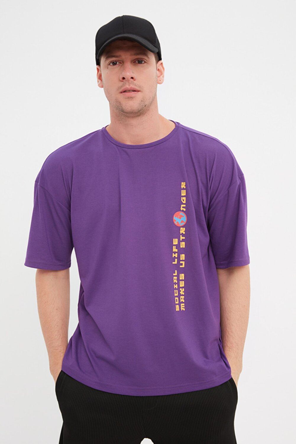 T-Shirt - purple - Oversized