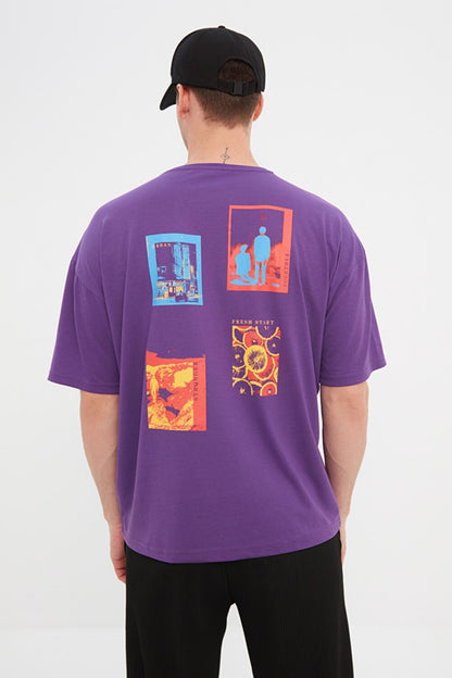 T-Shirt - purple - Oversized