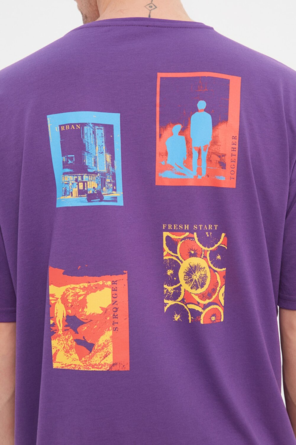 T-Shirt - purple - Oversized