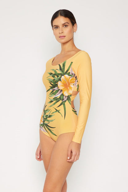 Floral Long sleeve Swimsuit