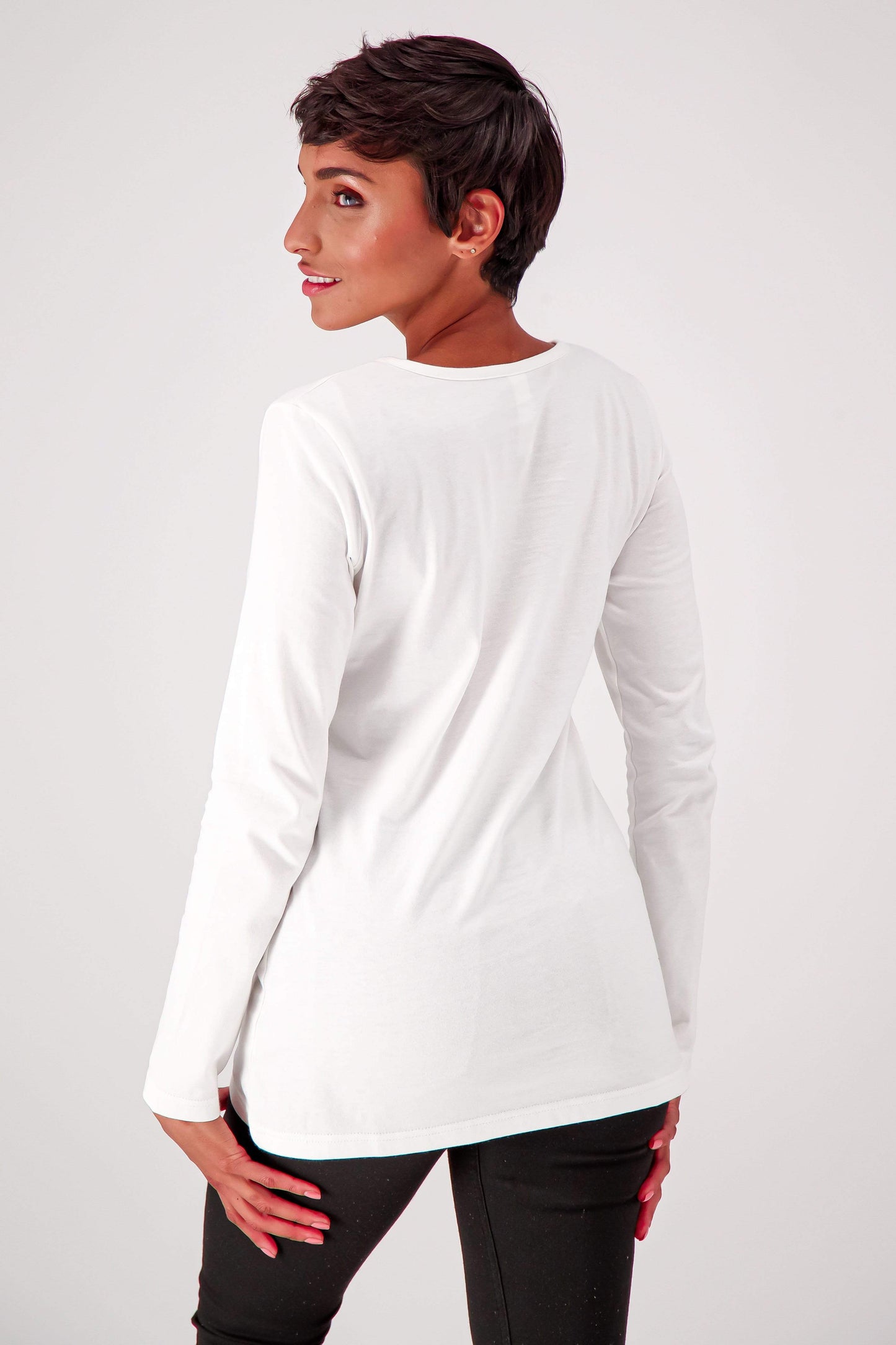 The Slim Fit Organic Cotton Long Sleeve Tee